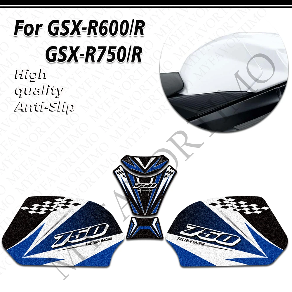 Knee Tank Pad Protection Anti-slip Stickers Decals Accessories For GSX-R600 GSX-R750 GSXR GSX-R 600 750 R GSX 600R 750R