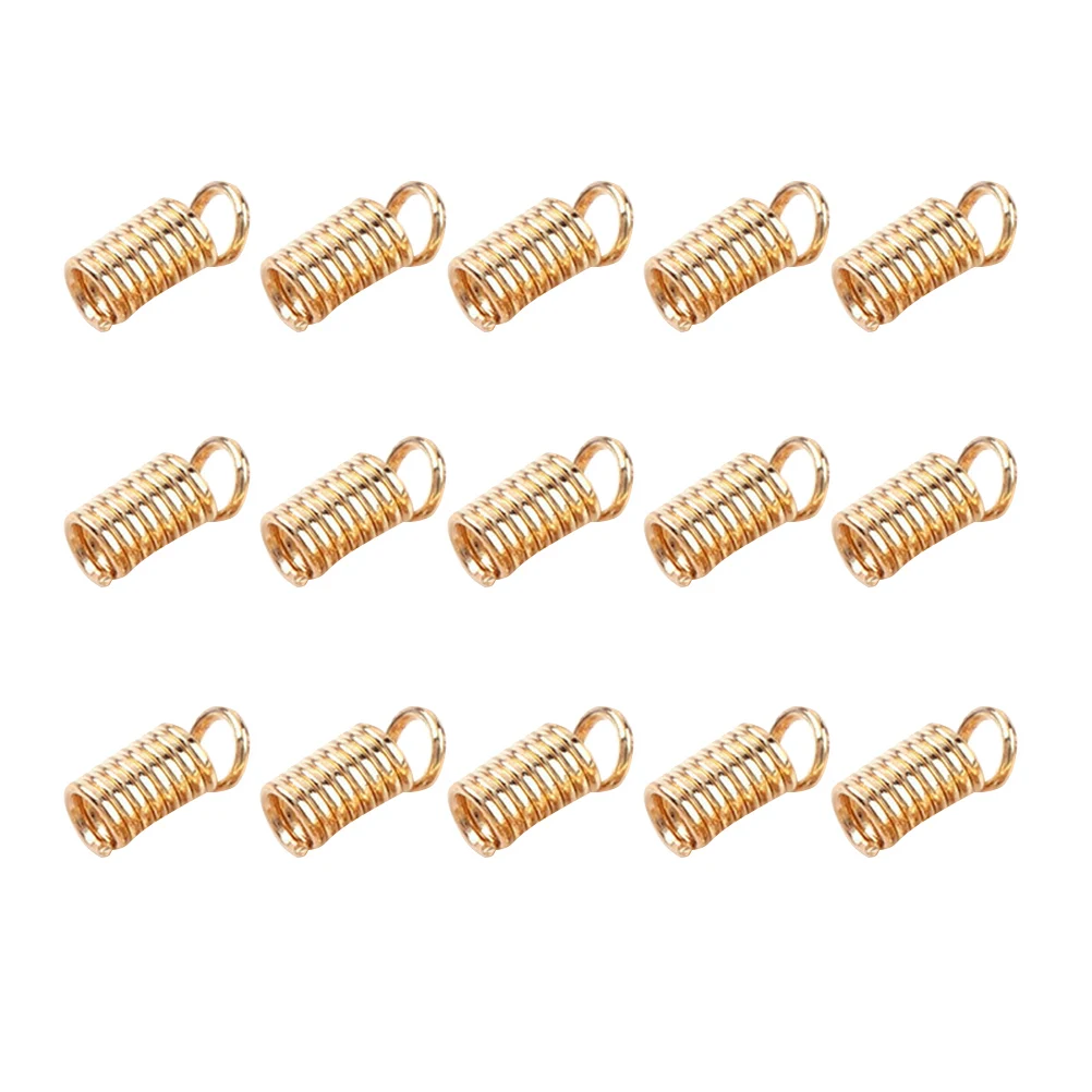 

5 Packs Jewelry Buckle Set Slide Lock Spring End of Line Necklace Clasp Connector DIY Connectors