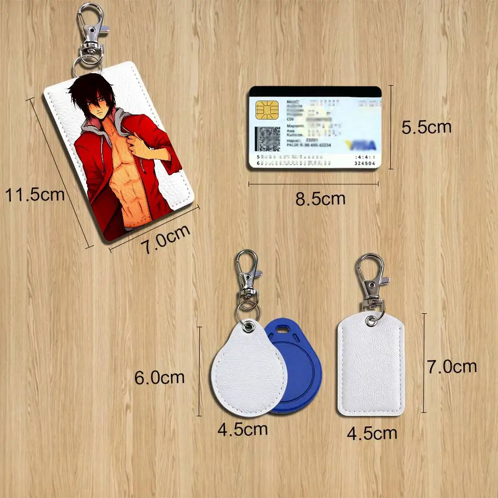 Werewolf Setting Aaron Lycan Aphmau Card Holder Keychain Key Ring Door Lock Access Protective Case For Security Gift