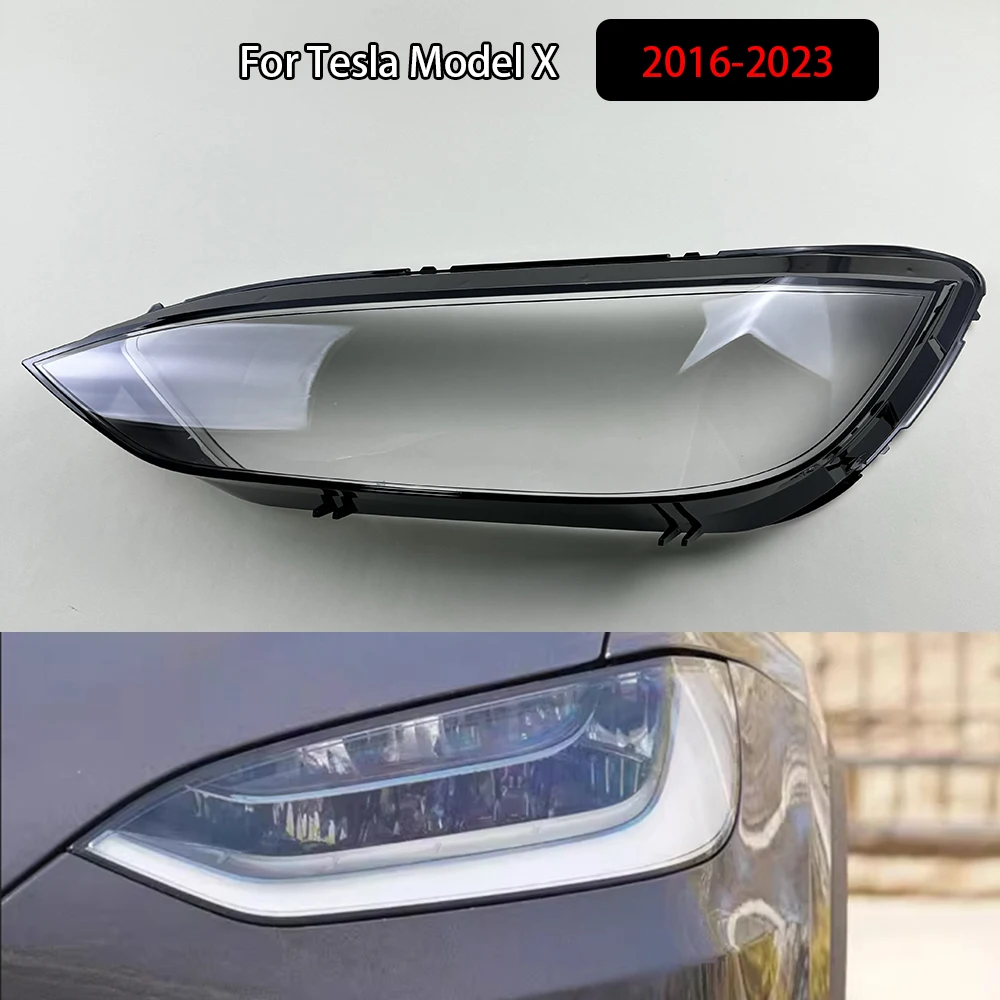 

Прозрачный Абажур для передней фары Tesla Model X 2016-2023, замена оригинальных линз из оргстекла