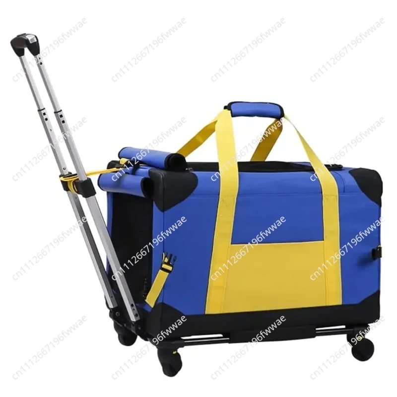 Pet Travel Truck Puppy/Cat Transport Suitcase Roller Cat/Dog Bag Pet Trolley Case Removable