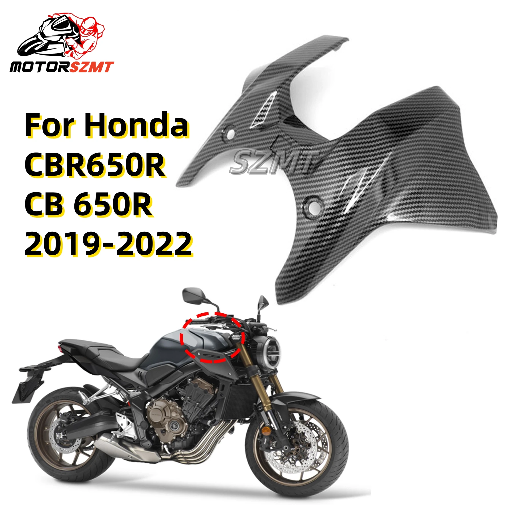 Fit For HONDA CB650R CBR650R CB 650R CBR 650R 2019-2024 Motorcycle Fuel Gas Tank Covers Protector Guard Fairing Shell Protector