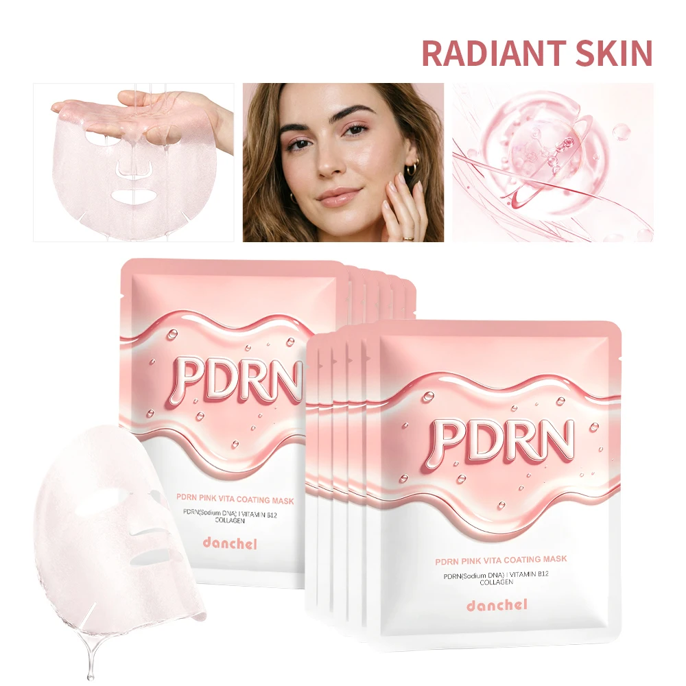 10-mascaras-faciais-coreanas-de-dna-de-salmao-pdrn-pink-vita-coating-sheet-mask-para-pele-de-vidro-hidratante-firmadora-e-equilibrante-cuidados-com-a-pele-em-casa
