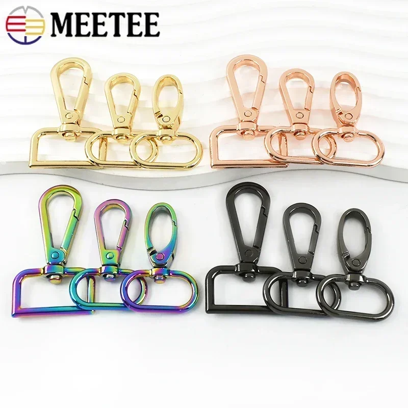 20Pcs Meetee 25mm Metal Bag Strap Buckle Lobster Clasp Collar Carabiner Snap Hook KeyChain Swivel Trigger Clip Clamp Accessories