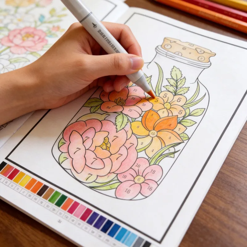 Plant/Animal Coloring Book An Adult Stress-relieving Coloring Book with Color Filling Featuring 32 Patterns A Perfect Gift
