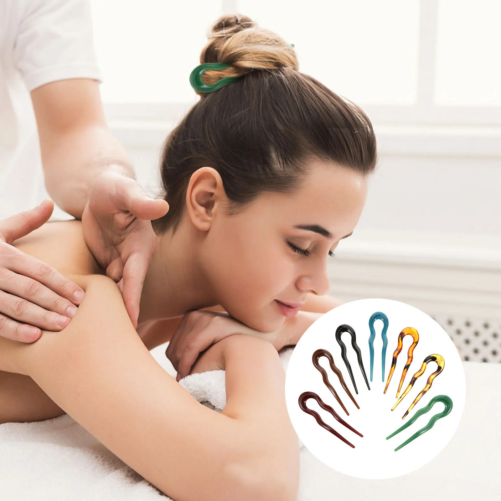 

7Pcs U-Shaped Hair Clips Vintage Hair Forks Retro Hairpins Elegant Barrettes for Girls Women Wavy Headwear Accessories