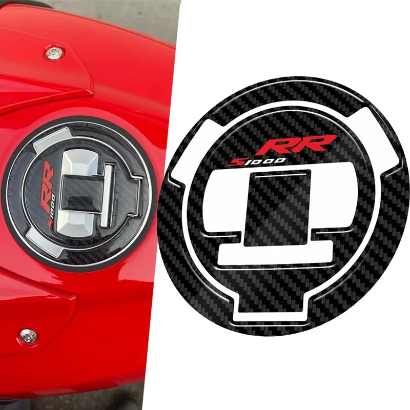 5D دراجة نارية ألياف الكربون خزان الوقود الغاز غطاء تغليف وسادة واقية الشارات ملصق ل S1000RR S1000 RR 2009-2023