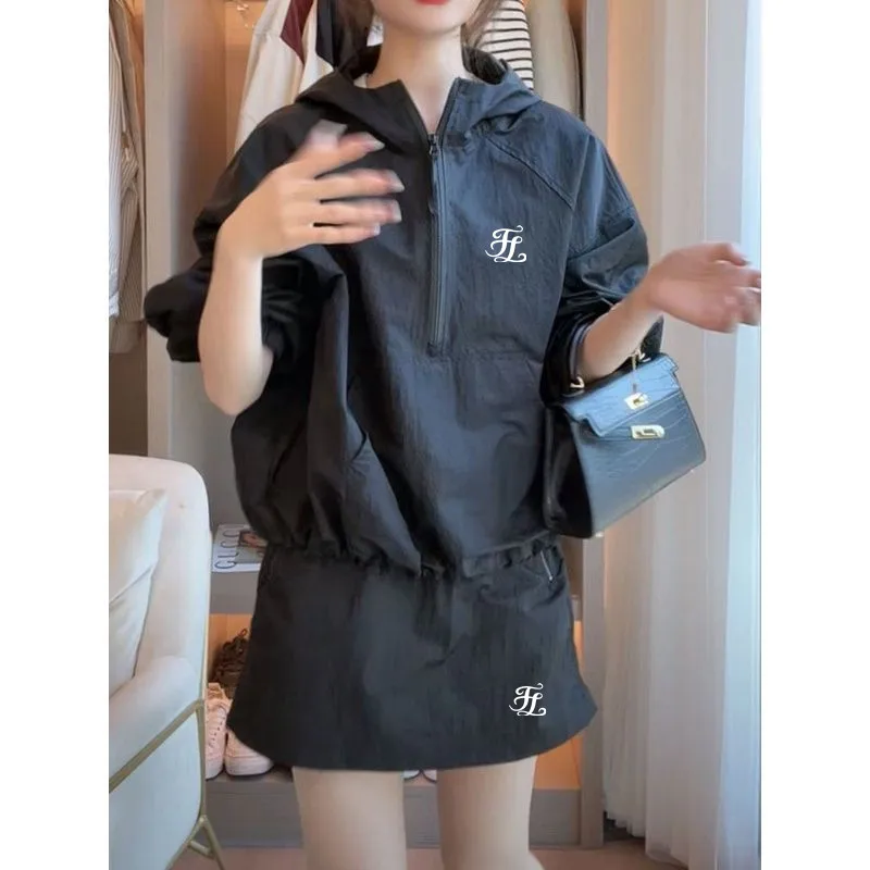 

스커트세트Women Golf Wear 2024 Summer New Two Piece Set Casual Sunscreen Coat Luxury Golf Skirt Korean Golf Clothing Women Golf Suits