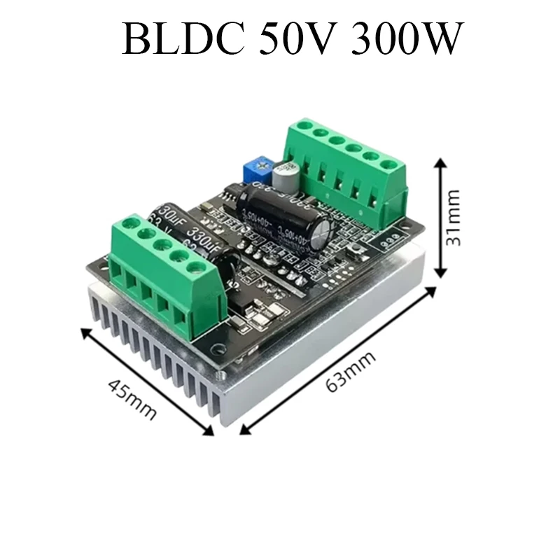 

BLDC DC 12V 24V 36V 50V 300W High Power Brushless Motor Driver Speed Switch,PWM control, CW/CCW Control