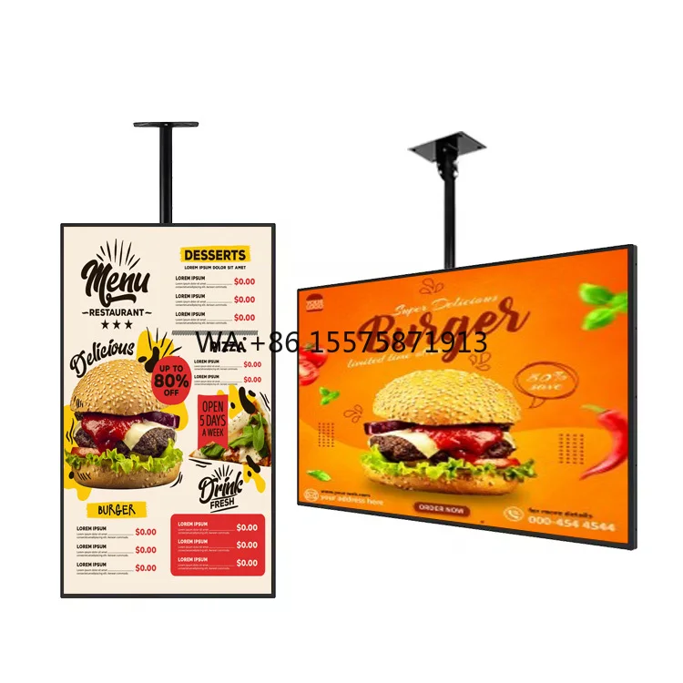 

32\" 43\" 55\" Digital Android Display Touchscreen LCD Vertical Menu Advertising Media Elevators Retail Stores Shopping Malls