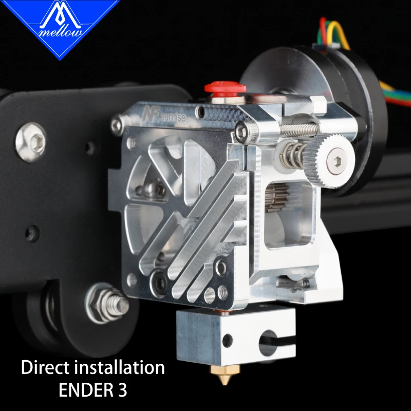 Imagem -04 - Extrusora Dual Drive para Impressora 3d Mellow Nf-sunrise V1.1 Leve Aquila Ender v2 Voron Blv Prusa Upgrade Peças da Impressora