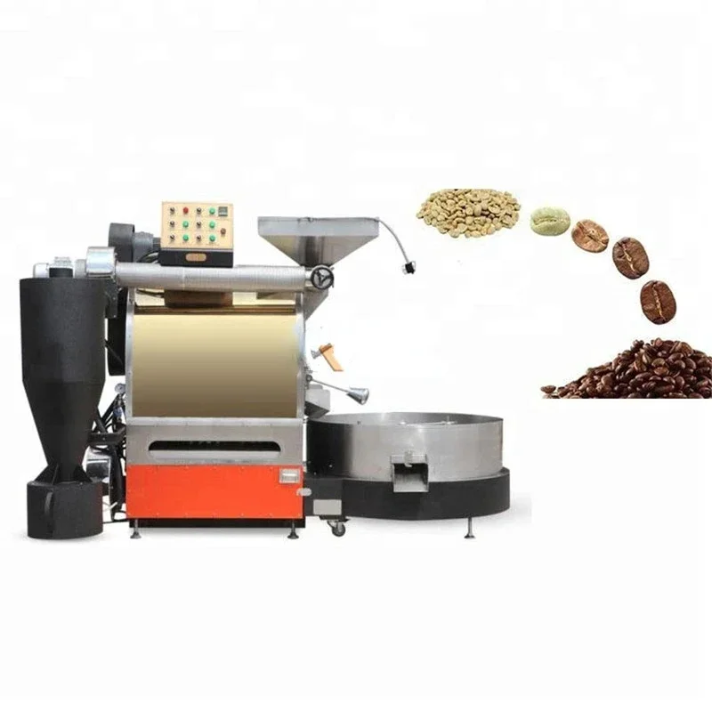 Commercial Coffee Bean Roasting Machine Gas Electric Coffee Roaster Equipment 1kg to 15kg  for Sale