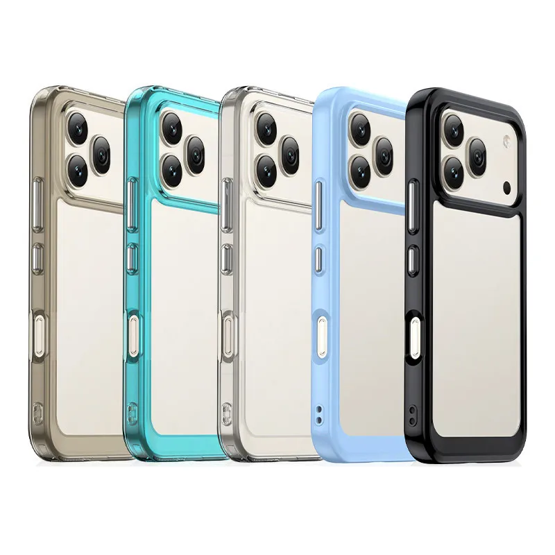 Hülle für Honor 600 Pro, für Honor 400 500 600 Pro, farbenfrohe, weiche Silikonhülle mit transparentem Stoßfänger für Honor 600 500 400