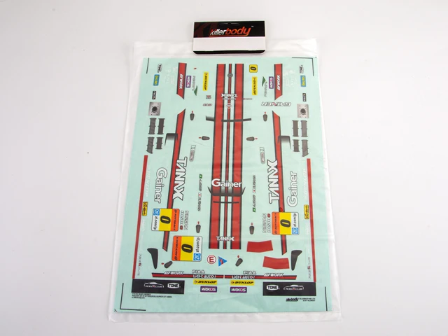 Killerbody Racing Decal Sheet（fit for 1/10  GAINER TANAX GT-R  NISMO (R35)