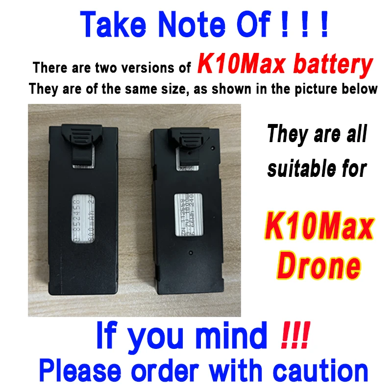 Original K10 Max Dron Battery 3.7V 1800mAh Battery For K10 Max Mini Dron Accessories Parts