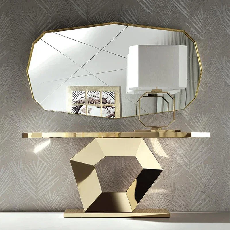 

Light Luxury Entrance Wall Console Lobby Console Tables Sofa Tables