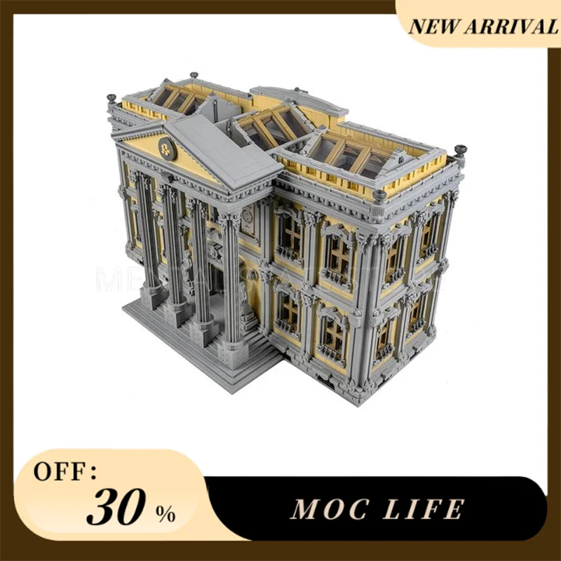 [13861PCS] Aangepaste MOC Hofhuis Creatieve Bouwstenen Set STEM Educatief Speelgoed Bouw Model Kit Verjaardagscadeautjes