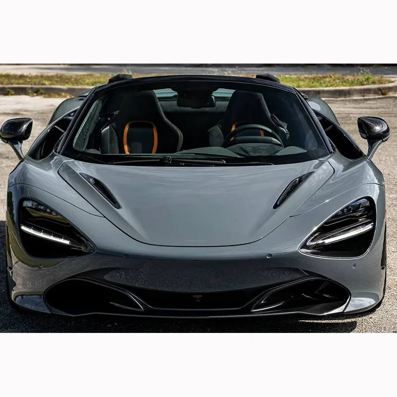 High Quality Dry Carbon Fiber Headlight Covers for 720S Headlights 4