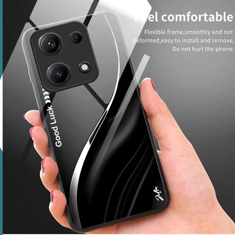 حافظة من الزجاج المقسى الصلب لهاتف OPPO A6 Pro 5G 4G غطاء حماية متدرج اللون خلفي Shell Fundas