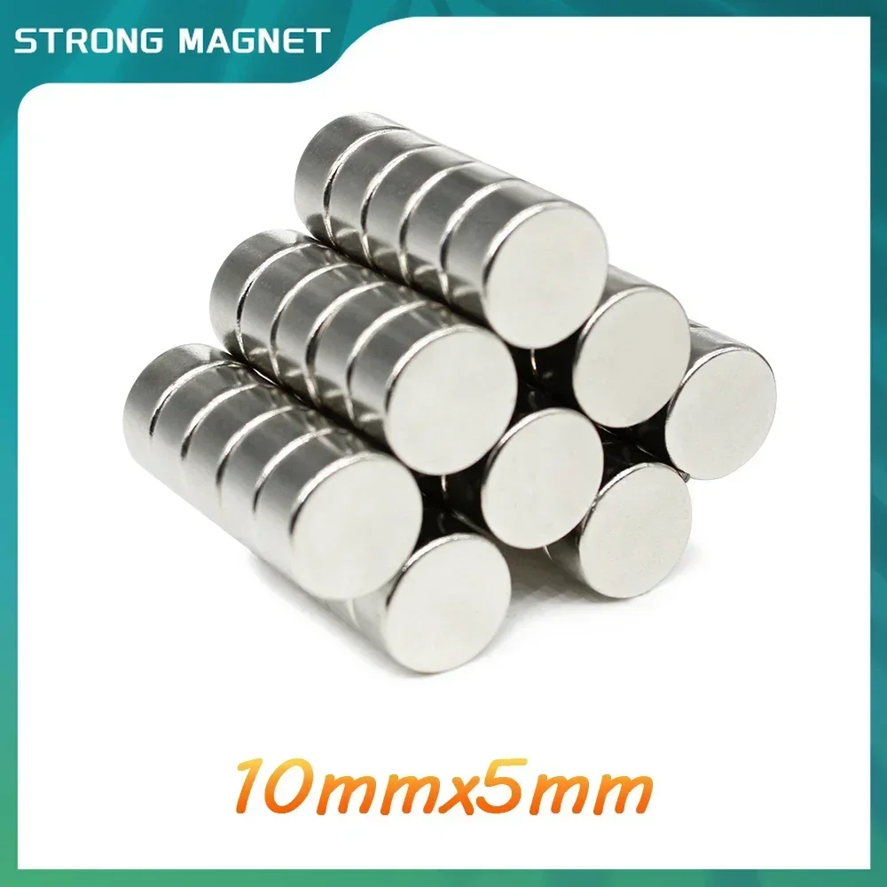 10/20/30/50/100/150PCS 10x5 mm Disc Strong Powerful Neodymium Magnet 10mmx5mm Round Search Magnet 10x5mm Permanent Magnet 10*5