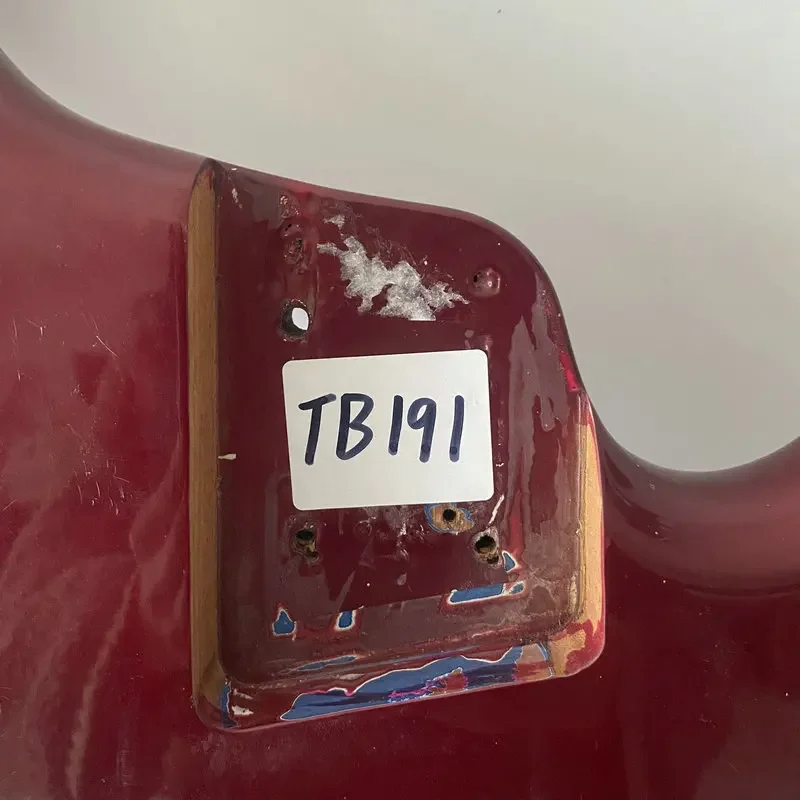 TB191 Ibanez Original 4 or 5 String Bass Guitar Body Solid Mahogany Body Wine Red Color with Piants Damages and Problems