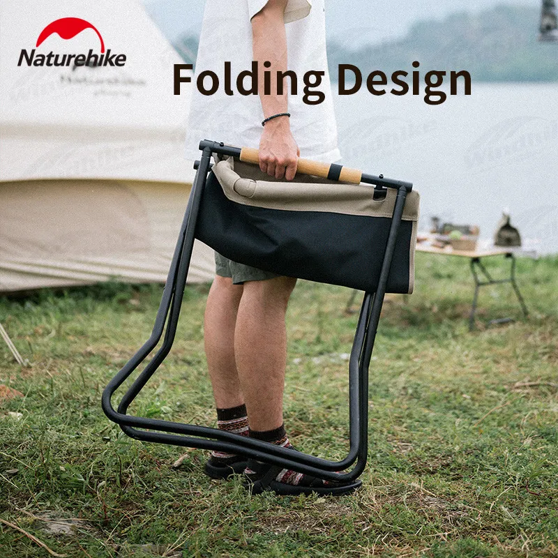 Naturehike Folding Chair X-Shaped Support Outdoor Leisure Armchair Backrest Seat for Travel Fishing Camping Aluminum Portable