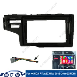 Dla HONDA FIT WRV 2015-2019 9 cal Radio samochodowe Fascias Android GPS MP5 odtwarzacz Stereo 2 głowica Din ramka tablica rozdzielcza instalacja