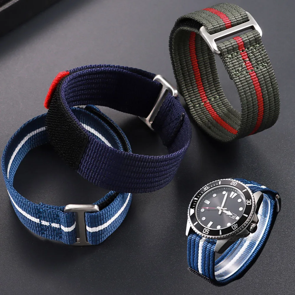 20mm 22mm Nylon Watch Strap for TUDOR Collar Hidden FXD/Biwan/1958Series Canvas Watchband Outdoor Sport Bracelets for Men