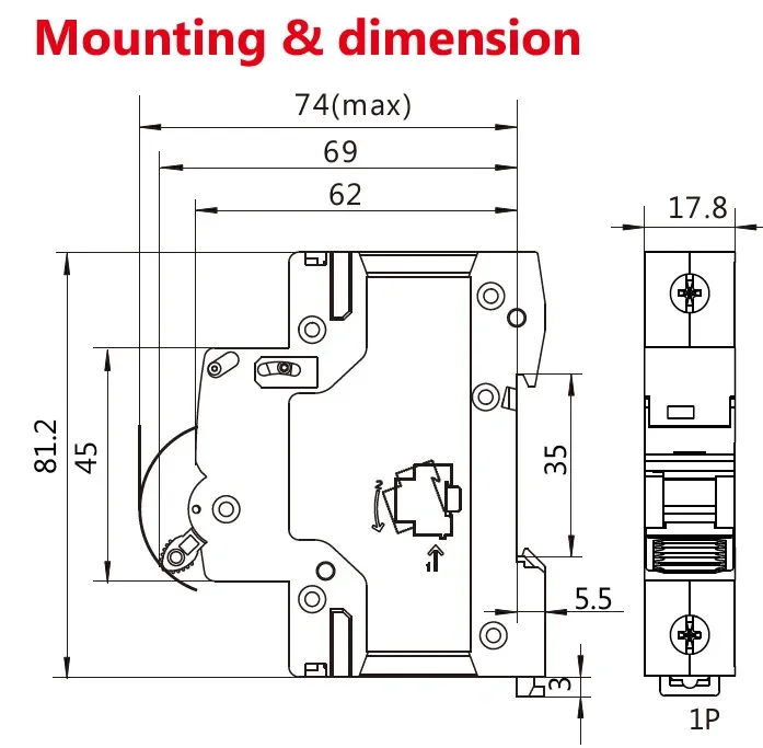 GEYA GYM9 2P 6KA Breaking Capacity MCB Din Rail Mini Circuit Breaker 6A-63A AC Type Factory Direct Manufacturer