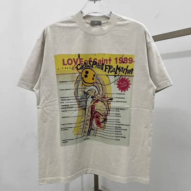 SAINT CPFM Cactus Plant Flea Market T Shirt Men Women Oversized T-shirt Top Tees
