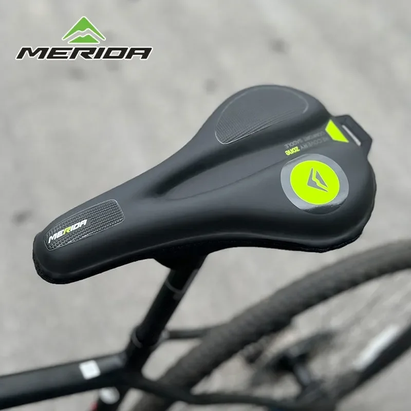 Сиденье для велосипеда Merida MTB, наволочка из ПУ силикона, утолщенная Водонепроницаемая Подушка, сиденье для горного велосипеда
