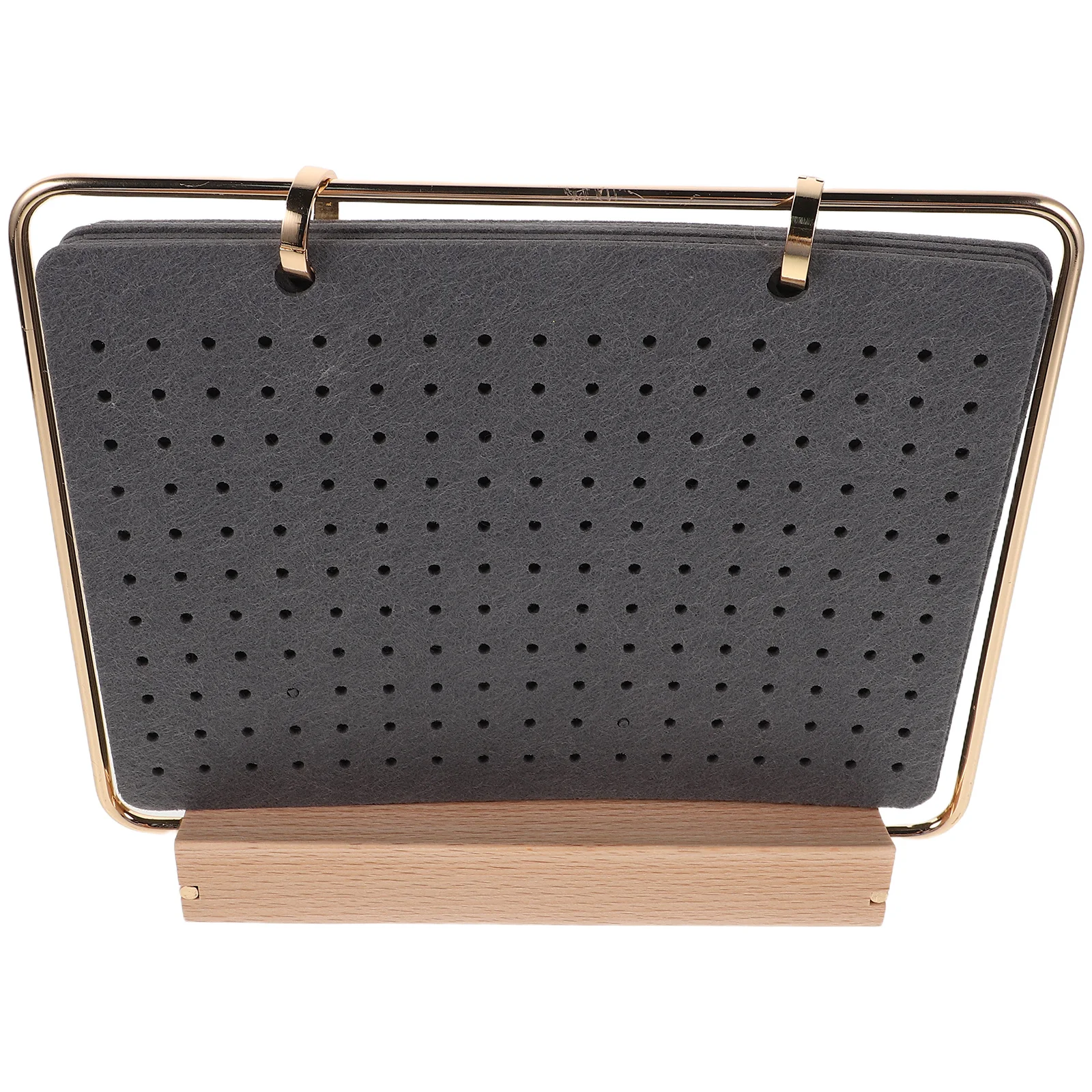 

6 Pages Felt Brooch Pin Storage Organizer Wooden Base Jewelry Display Stand Enamel Badge Holder Collection Display For