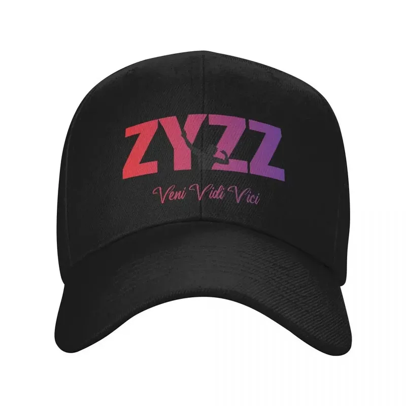 Zyzz Motivational Veni Vidi Vici Design Baseball Cap - Black with Colorful Lettering, Unisex Gym & Bodybuilding Hat