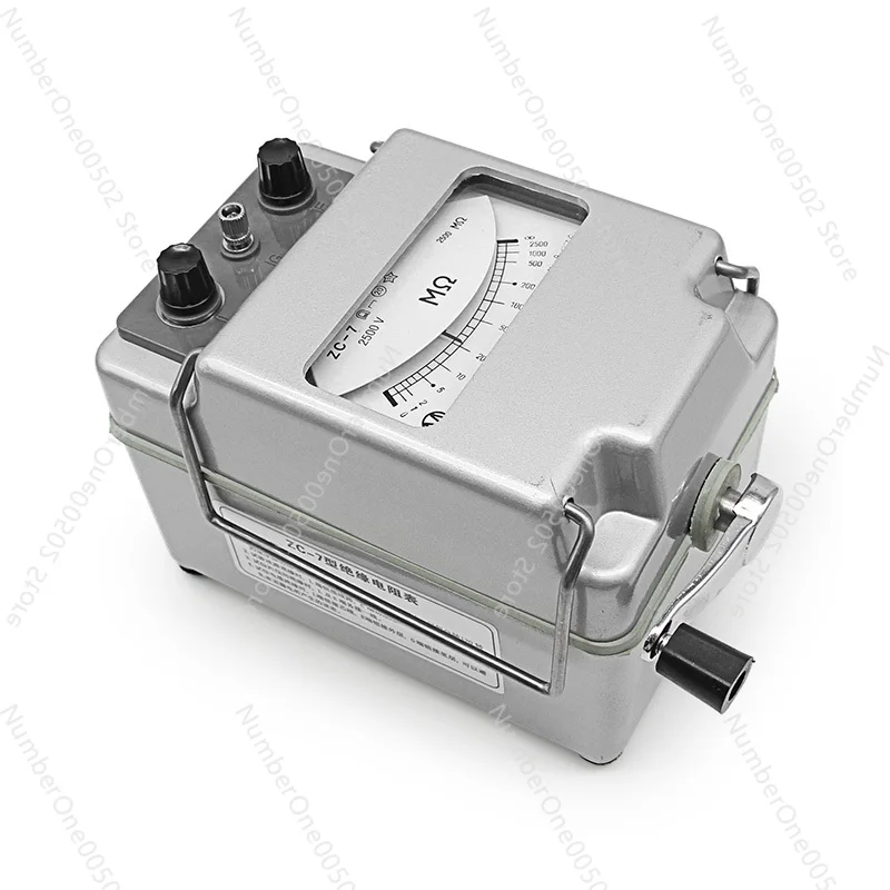 

insulation resistance tester megohmmeter 500V2500V5000V aluminum shell shake ZC-7