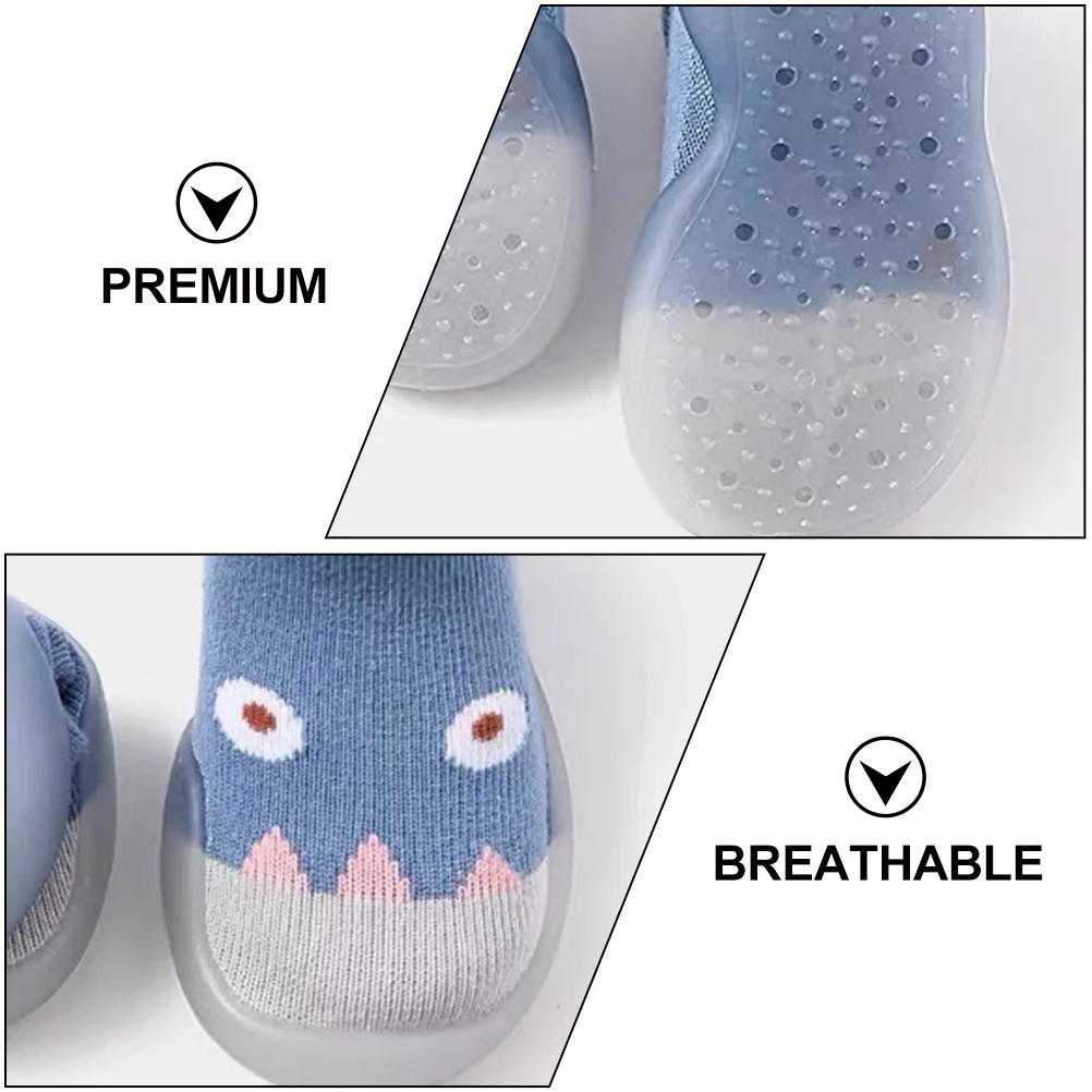 

1Pair Non-Slip Baby Socks Soft Cotton Fabric Comfortable Fit Stylish Look Perfect for New Walkers Indoor Home Use Infant