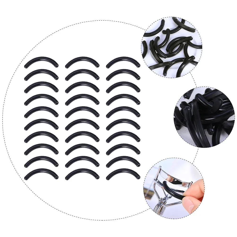 

200Pcs Eyelash Curler Replacement Pads Flexible Silicone No Hurt Lashes Comfy Use Experience Lash Curler Cushions