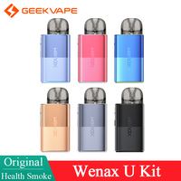 Original GeekVape Wenax U Kit 1000mAh Battery 20W & 2ml Side Filling U Cartridge 0.7ohm Coil Electronic Cigarette Type-C Vape