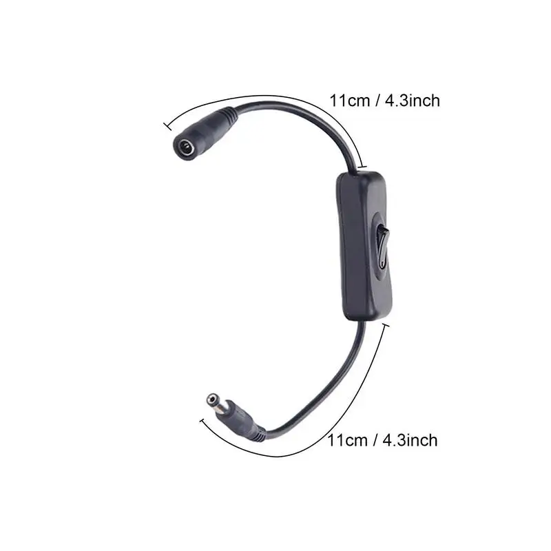 DC Inline Switch DC5521 Push Button Power Switch Electrics Accessories Light Control Tool For Table Small Appliances