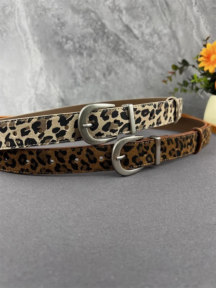 

Женский винтажный леопардовый корсет из натуральной кожи, женское пальто с поясом, платье с поясом, широкий пояс J1721