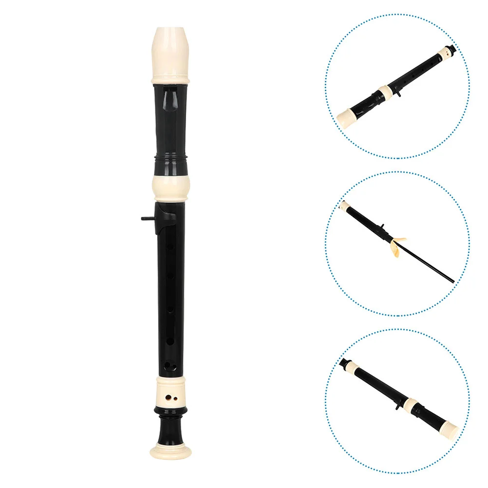 

1 set 1 Set 8-Hole Plastic Soprano Recorder Wind Instrument For Kids Beginners Adult Learners British Style Music Practice Tool