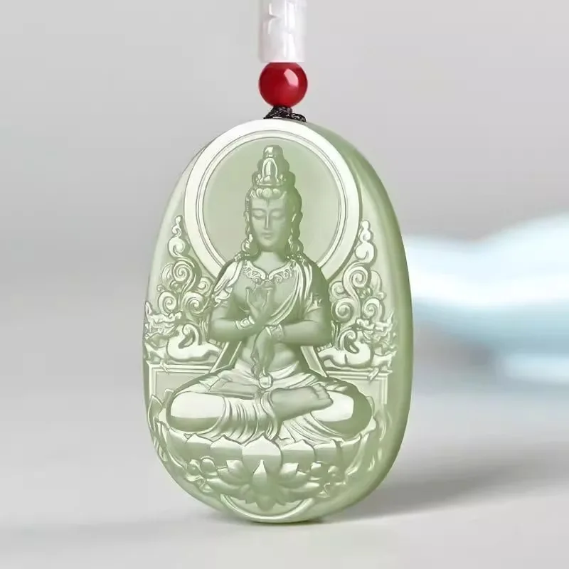 Sitting Lotus Guanyin Pendant Guanyin Bodhisattva Pendant for Men