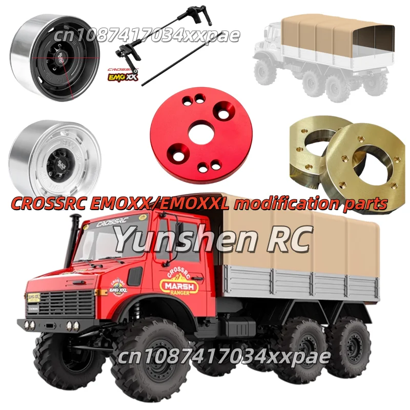 อุปกรณ์เสริมสำหรับการอัพเกรดและดัดแปลง Crossrc Emoxx/Emoxxl Dinosaur 4x4 6x6 ชุดถ่วงน้ำหนักดุมล้อ ผ้าคลุม ชุดเกราะ