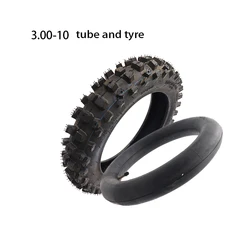 Rear 3.00-10 Tire + Butyl Rubber Inner Tube 80/100-10 for 50cc 70cc Dirt Pit Bike Honda CRF50 XR50