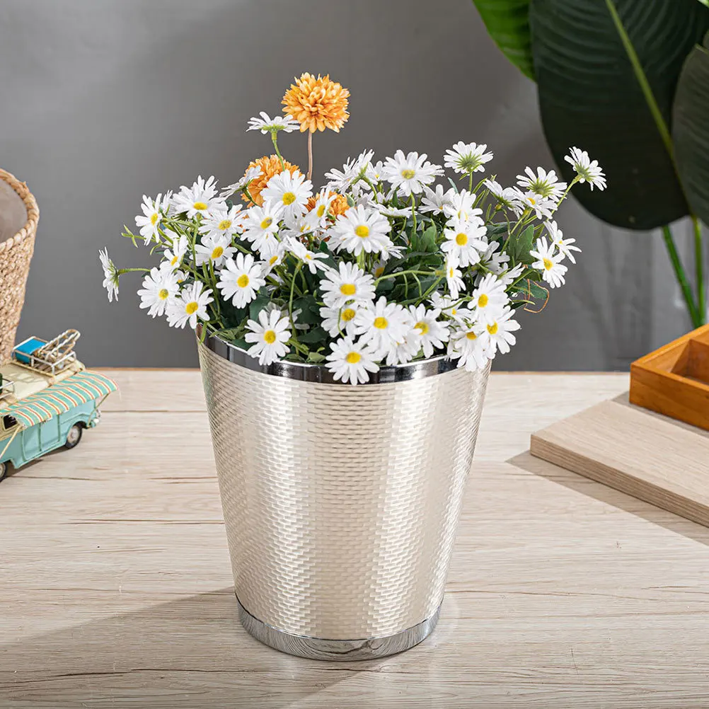 

Металлический мусорный бак 5л для спальни, ванной комнаты, кухни, офиса, внутренняя и уличная корзина для мусора, контейнер для мусора, мусорная корзина для вторичной переработки