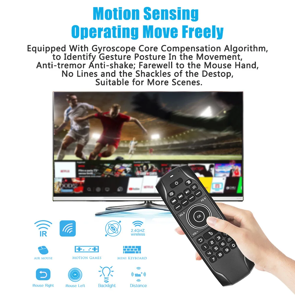G7BTS Ratón Teclado Inalámbrico Retroiluminado para Android TV Box - imagen 4