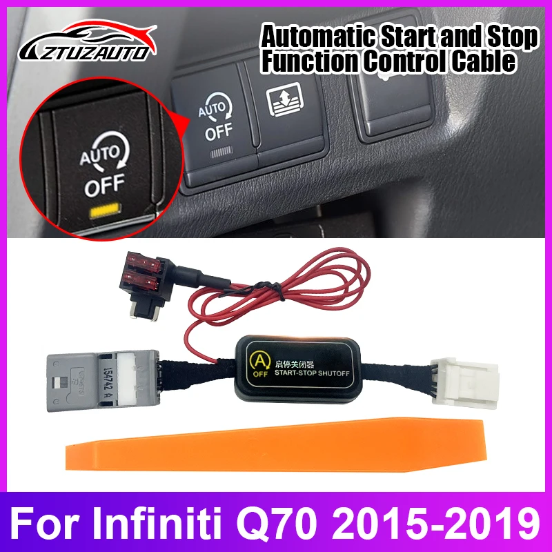 For Infiniti QX70 2015-2019 models Car Auto Start & Stop Canceller Automatic Start Engine Eliminator Device Plug Disable Cable