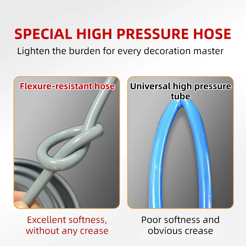 10/13/15M  High Pressure Airless Paint Spray Hose Tube 5000psi For Sprayer Gun with Adapter Universal Flexible Fiber Tube