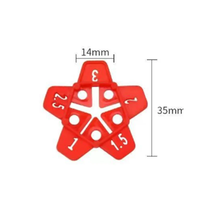 50PCS Tile Spacers Clips Wedge Ceramic Leveling System Cross Tile Leveling System Gap Floor Construction Tools