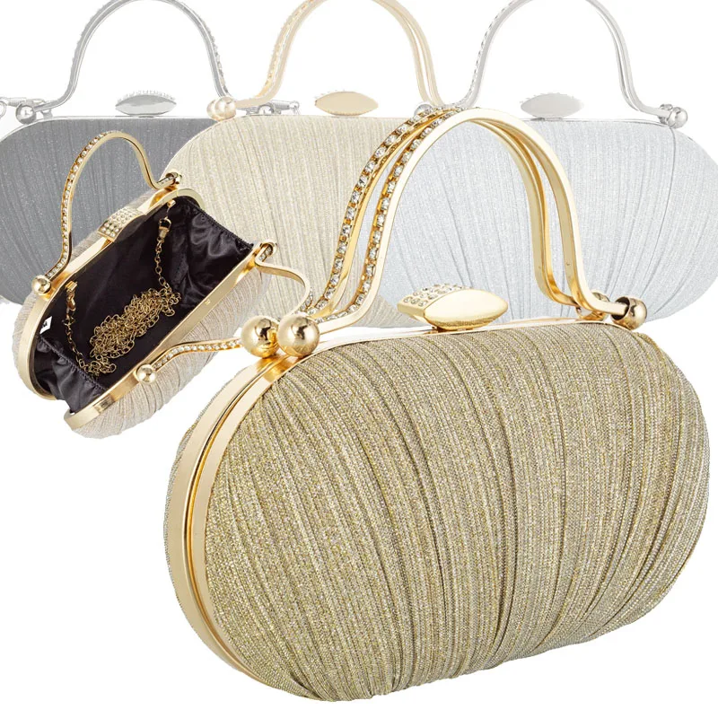 

Bright Handbag Evening Bag Luxury Women Clutch Bag With Rhinestone Exquisite Design For Women Party Wedding Shoulder Bag Handbag