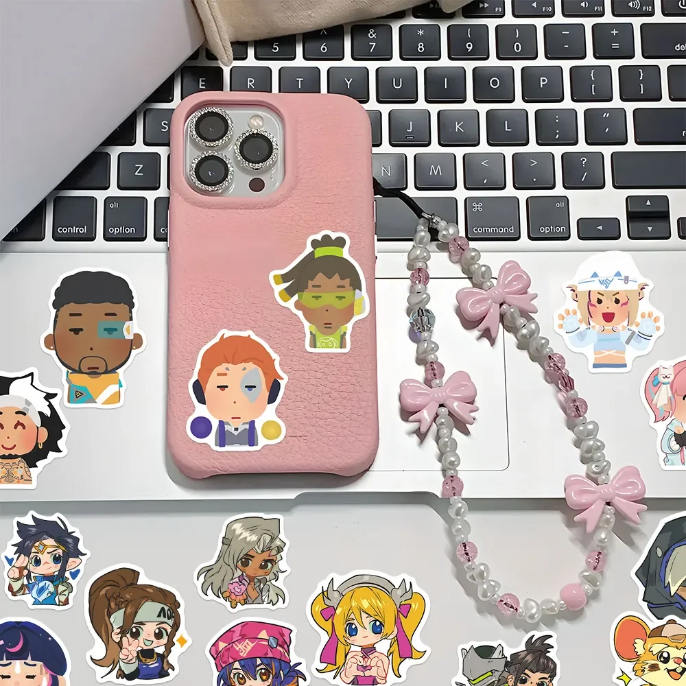 48 ملصقًا رائعًا من Overwatch الإبداعي والممتع لحقائب أجهزة الكمبيوتر المحمولة التي يمكنك صنعها بنفسك وهدايا قابلة للجمع ومروحة زجاجات المياه